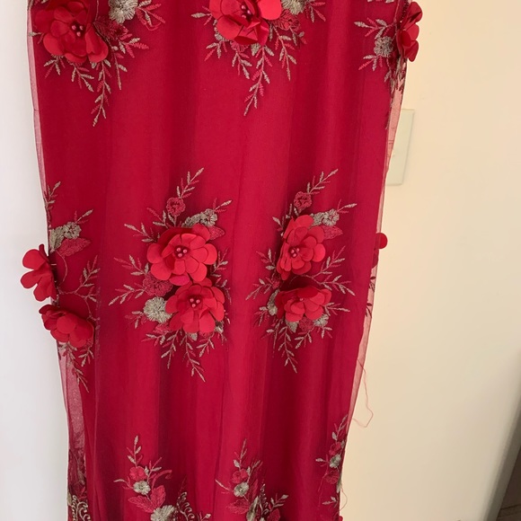 Beautiful dress floral prom gown. This dress new. - Picture 7 of 8